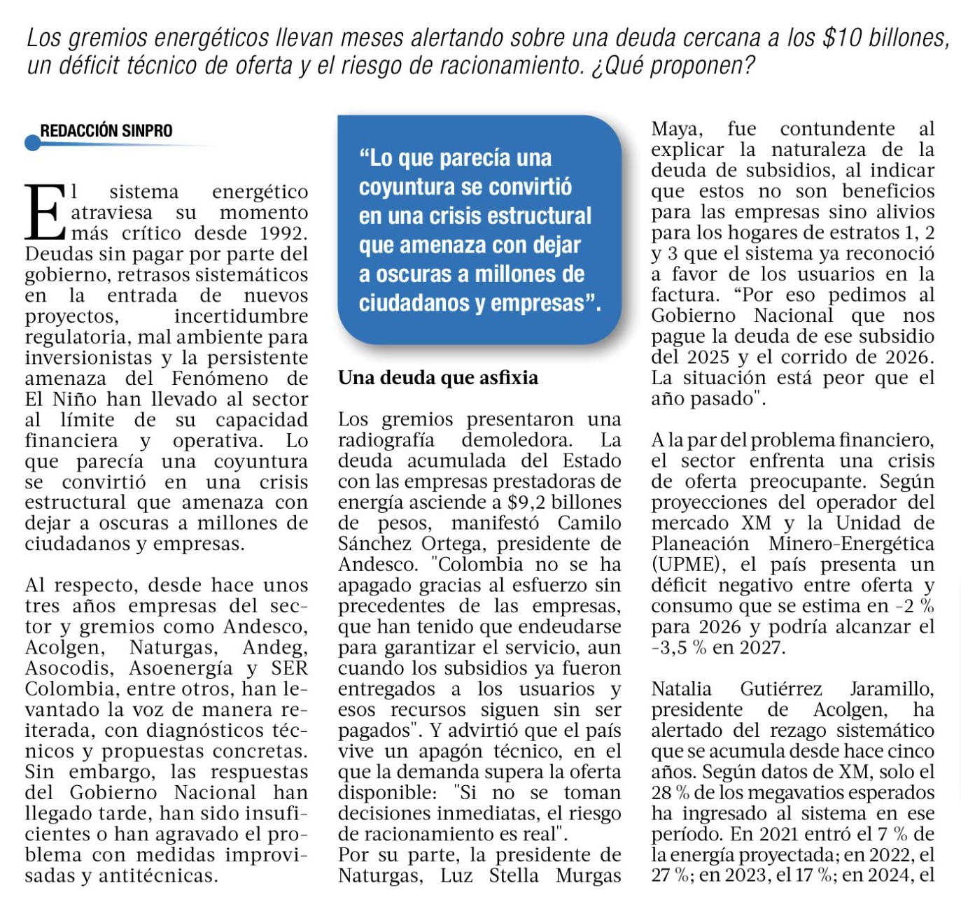 Retos para el próximo gobierno