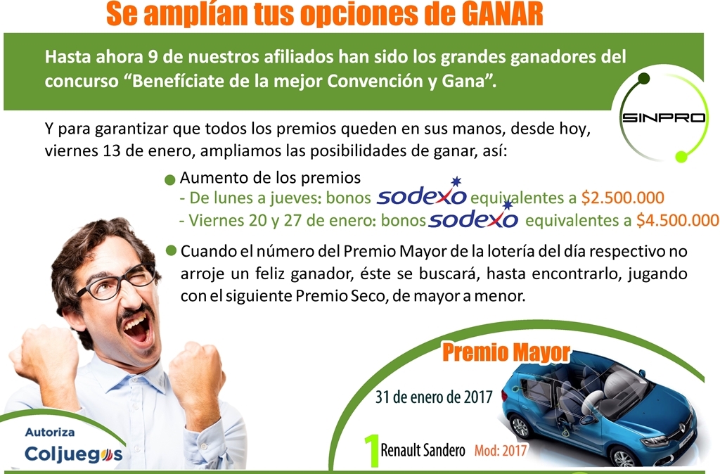 Sorteo ampliado