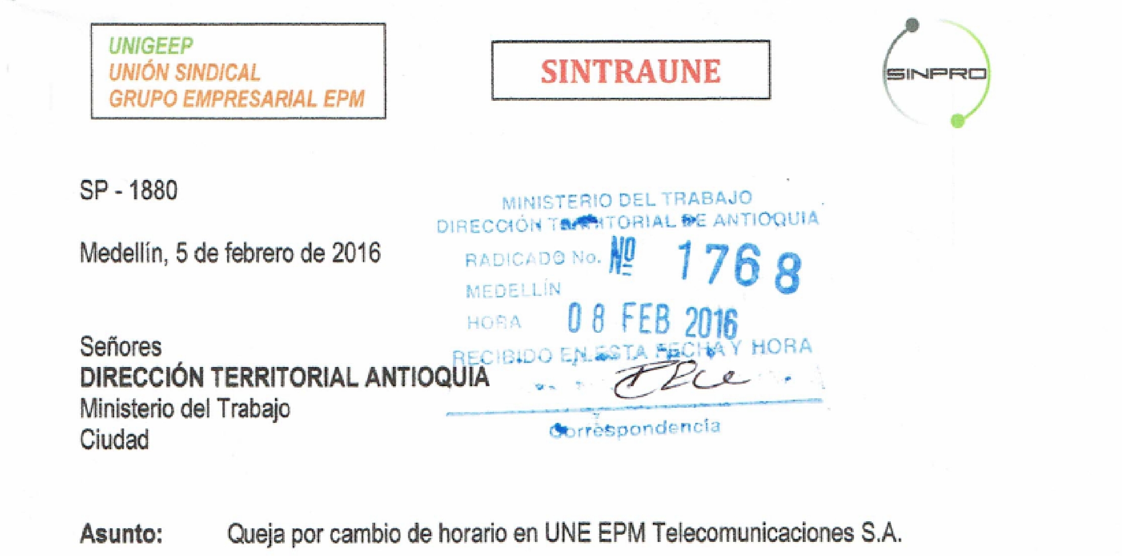 horario 1