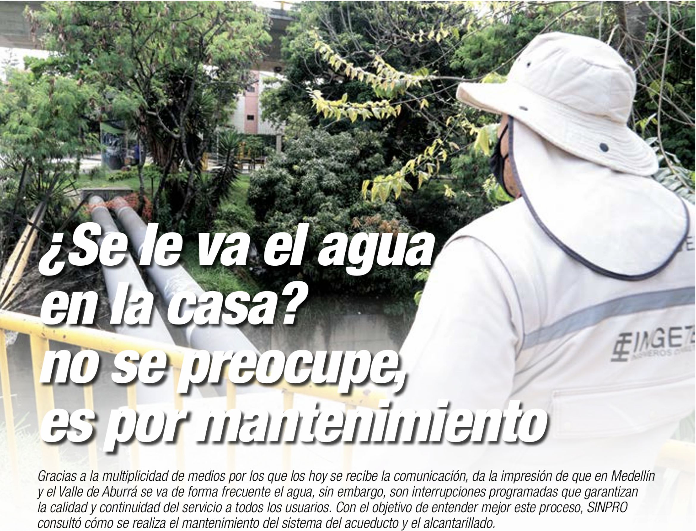 se va el agua en
